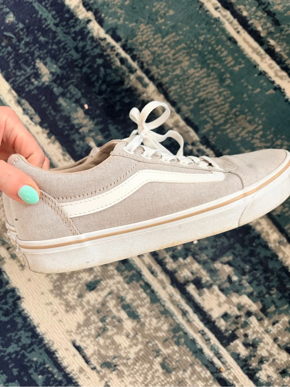 EUC Vans women’s size 10 Ward Lo Sneakers in “Taupe” - Picture 6 of 8